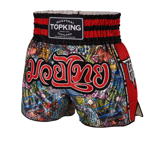 Top King TKTBS-223 Muay Thai Shorts Red