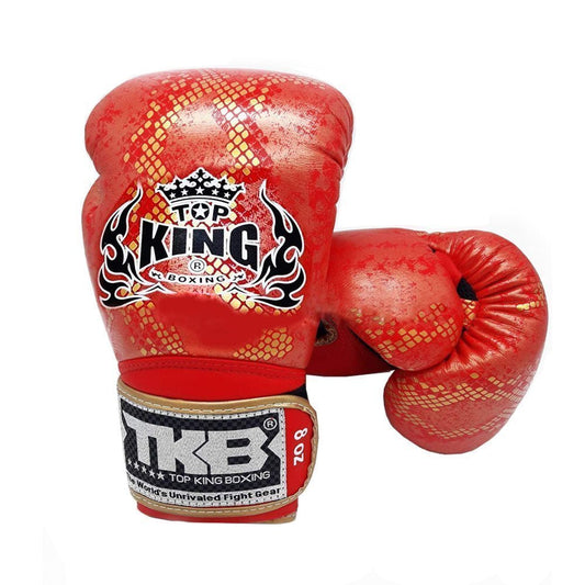 Top King Boxing Gloves TKBGSS-02 Snake “Air" Red Gold
