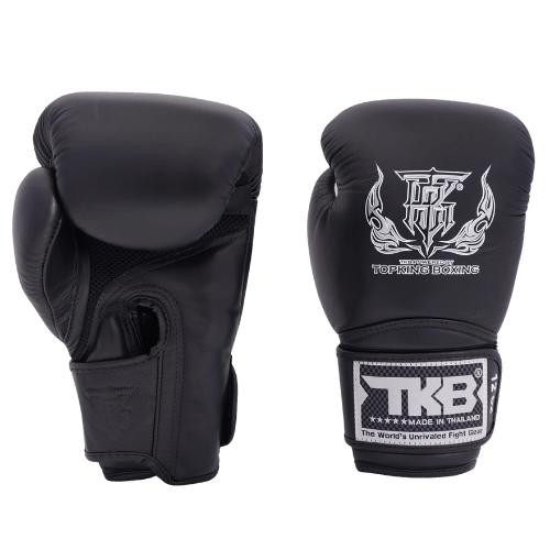 Top King TKBGSA 'Super Air' Black Boxing Gloves