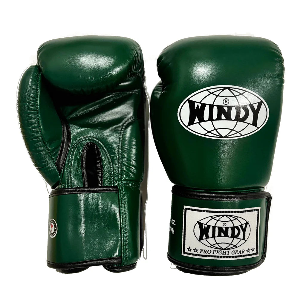 Windy BGVH Green Boxing Gloves | Nak Muay Training