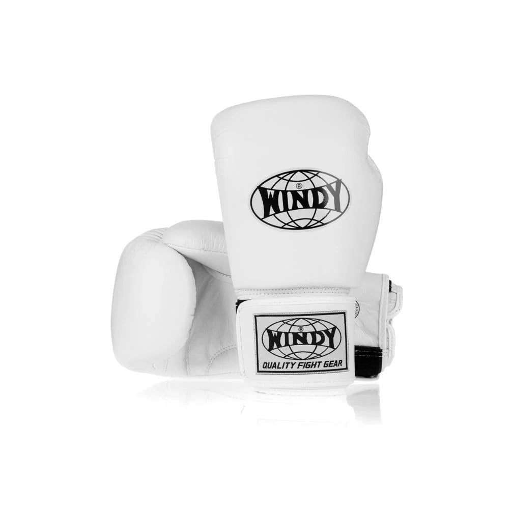 Windy BGVH White Boxing Gloves | Nak Muay Training