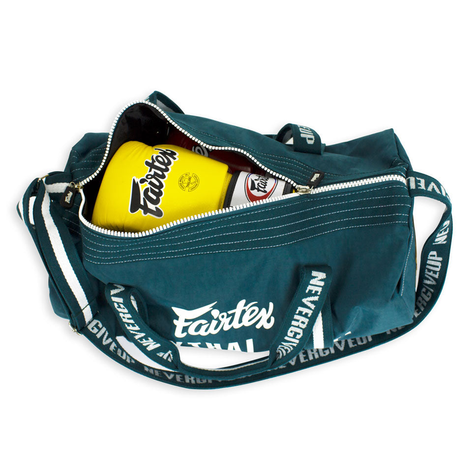 Fairtex BAG9 Green Retro Style Barrel Bag - Nak Muay Training - Muay tHAI