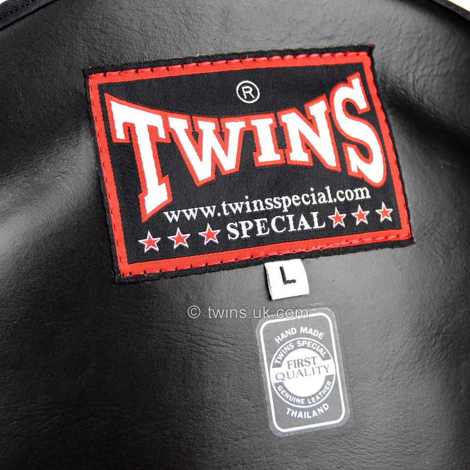 Twins Special BEPL2 Black Leather Belly Pad - Nak Muay Training - Muay tHAI