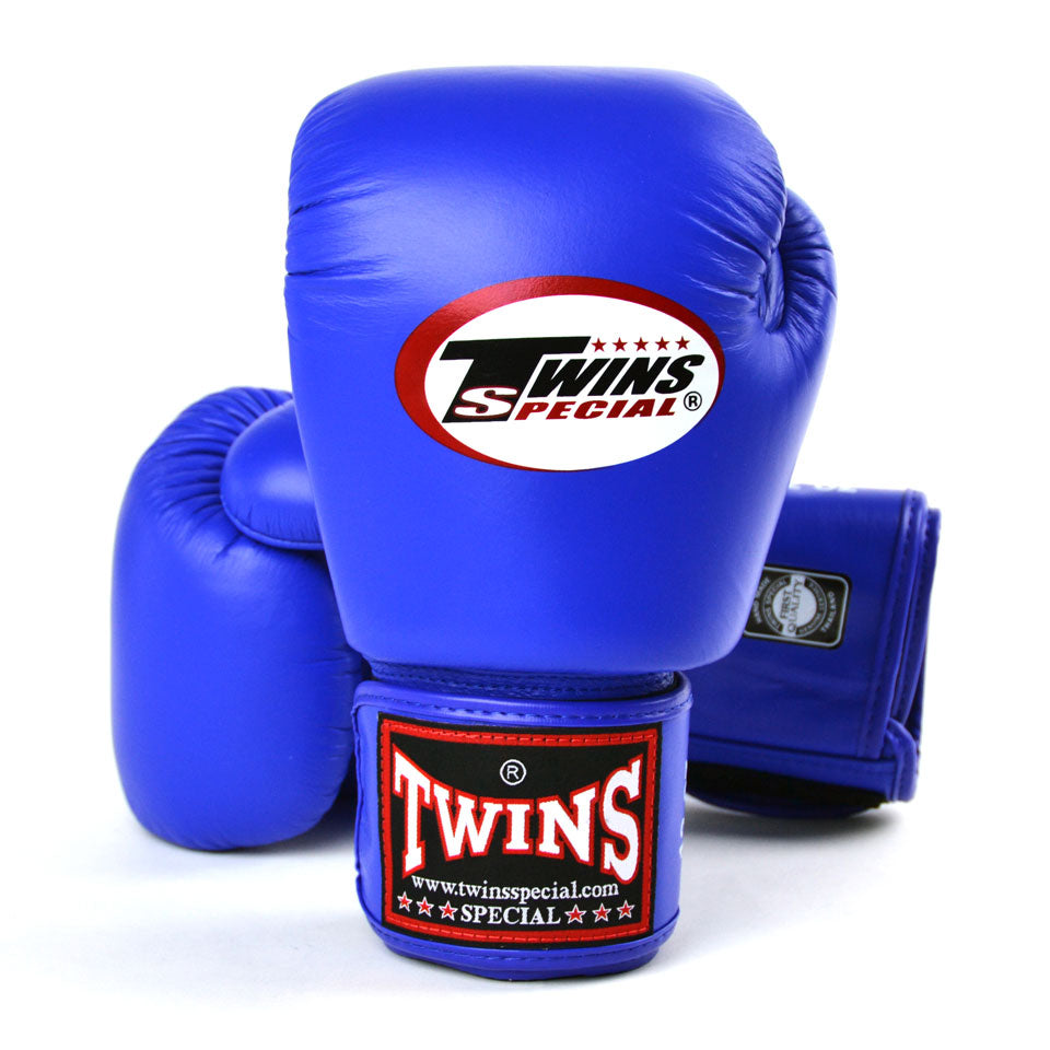 twins boxing gear Twins Special BGVL3 Velcro Boxing Gloves in Blue, size 16oz