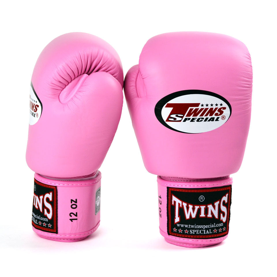 Twins Special BGVL3 Pink Velcro Boxing Gloves - Nak Muay Training - Muay tHAI