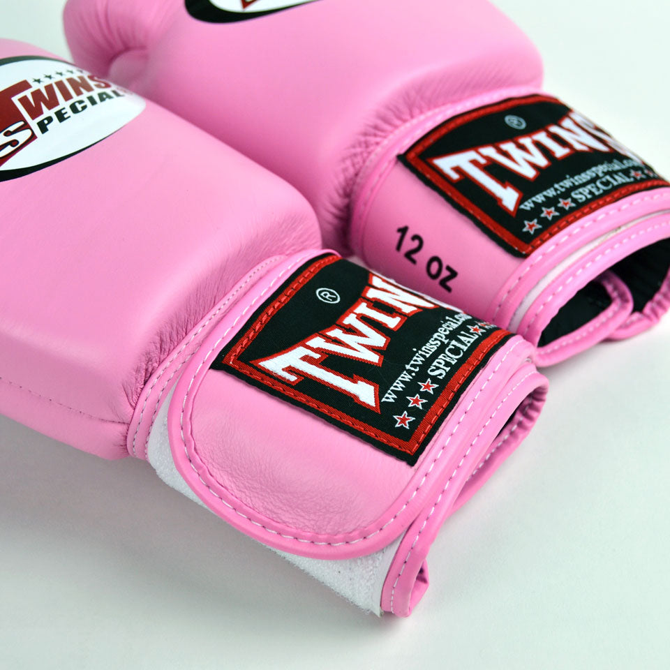 Twins Special BGVL3 Pink Velcro Boxing Gloves - Nak Muay Training - Muay tHAI