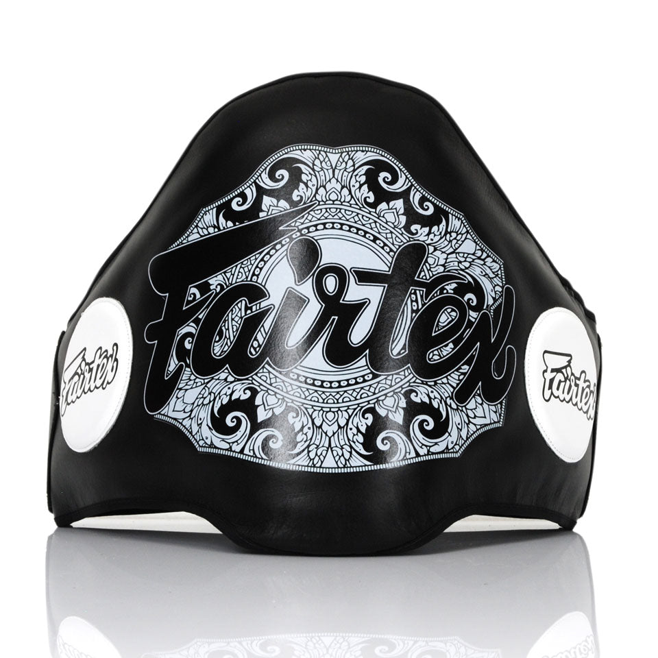 Fairtex BPV2 Black Lightweight Belly Pad - Nak Muay Training - Muay tHAI