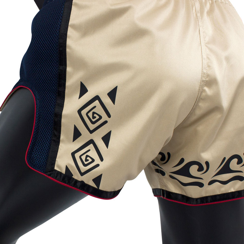 Fairtex BS1713 Khaki Slim Cut Muay Thai Shorts - Nak Muay Training - Muay tHAI