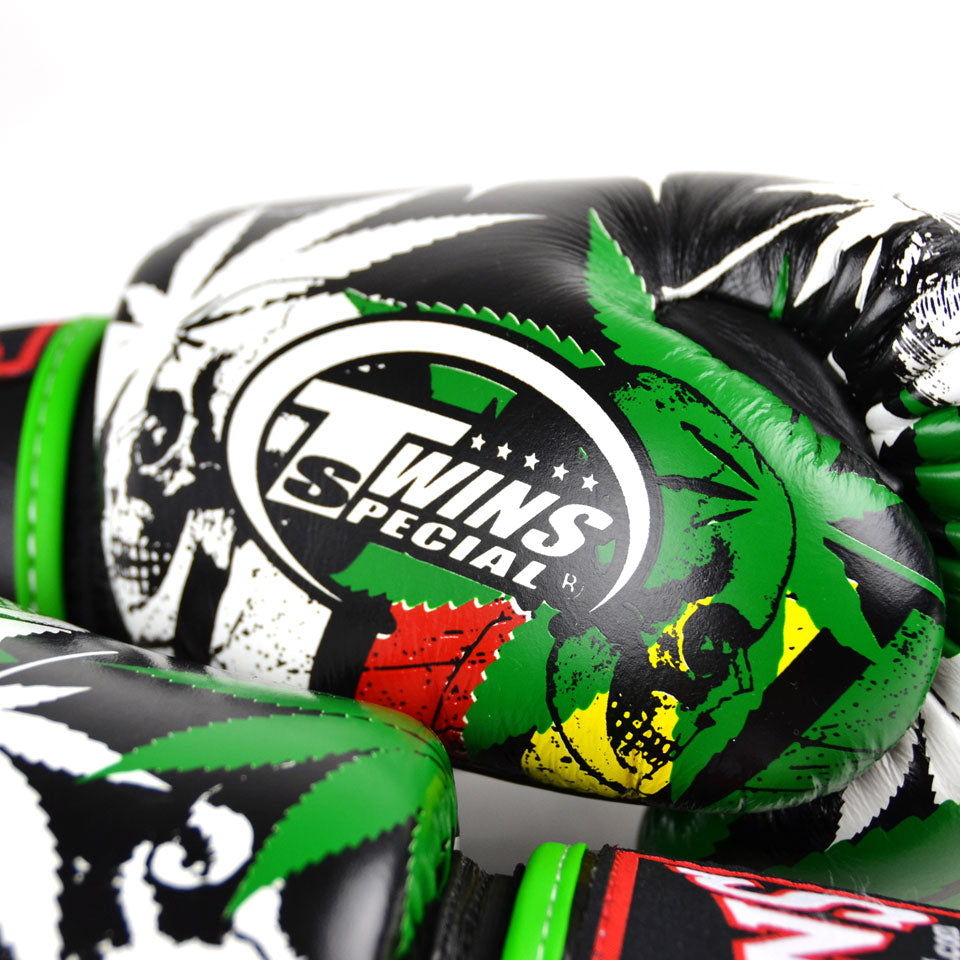 Twins Special FBGVL3-54 Grass Limited Edition Boxing Gloves - Nak Muay Training - Muay tHAI