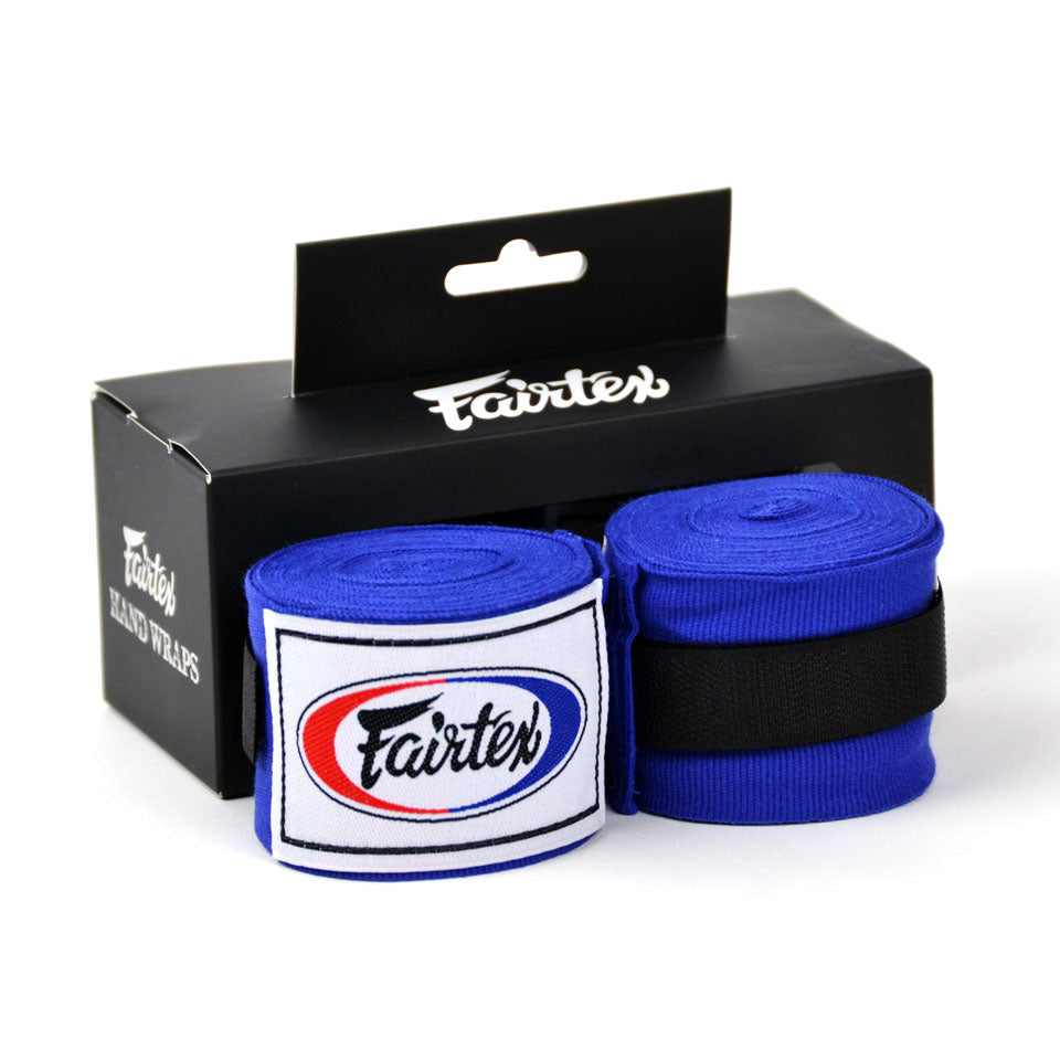 Fairtex HW2 Blue 4.5m Stretch Wraps - Nak Muay Training - Muay tHAI