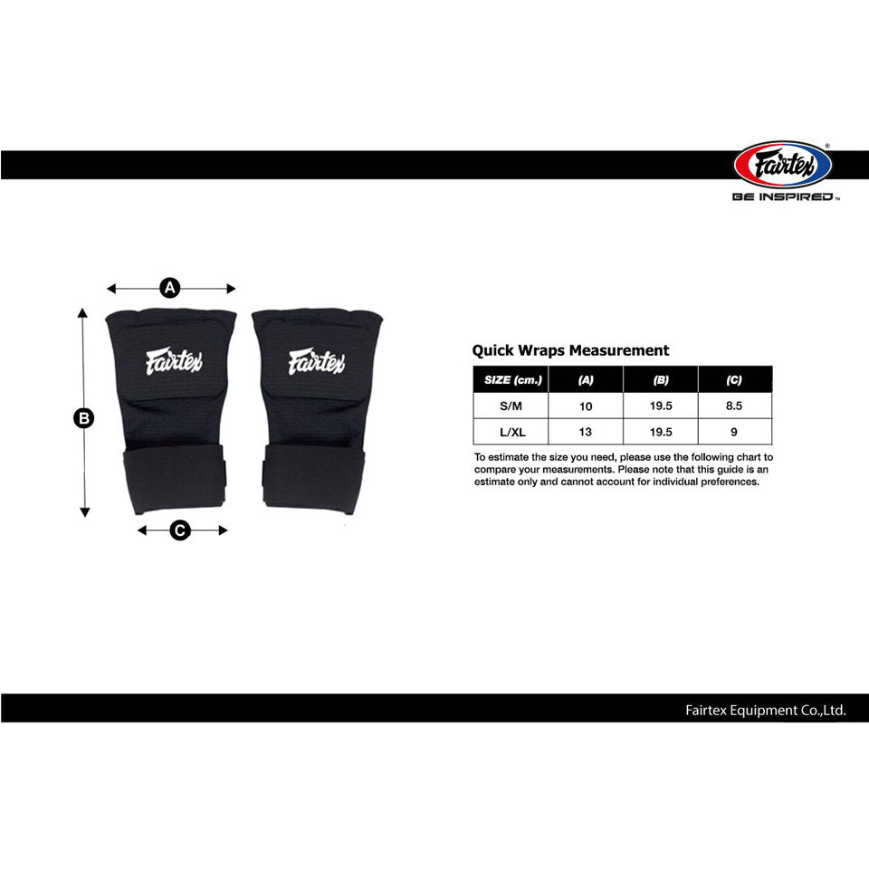 Fairtex HW3 Black Quick Wraps - Nak Muay Training - Muay tHAI