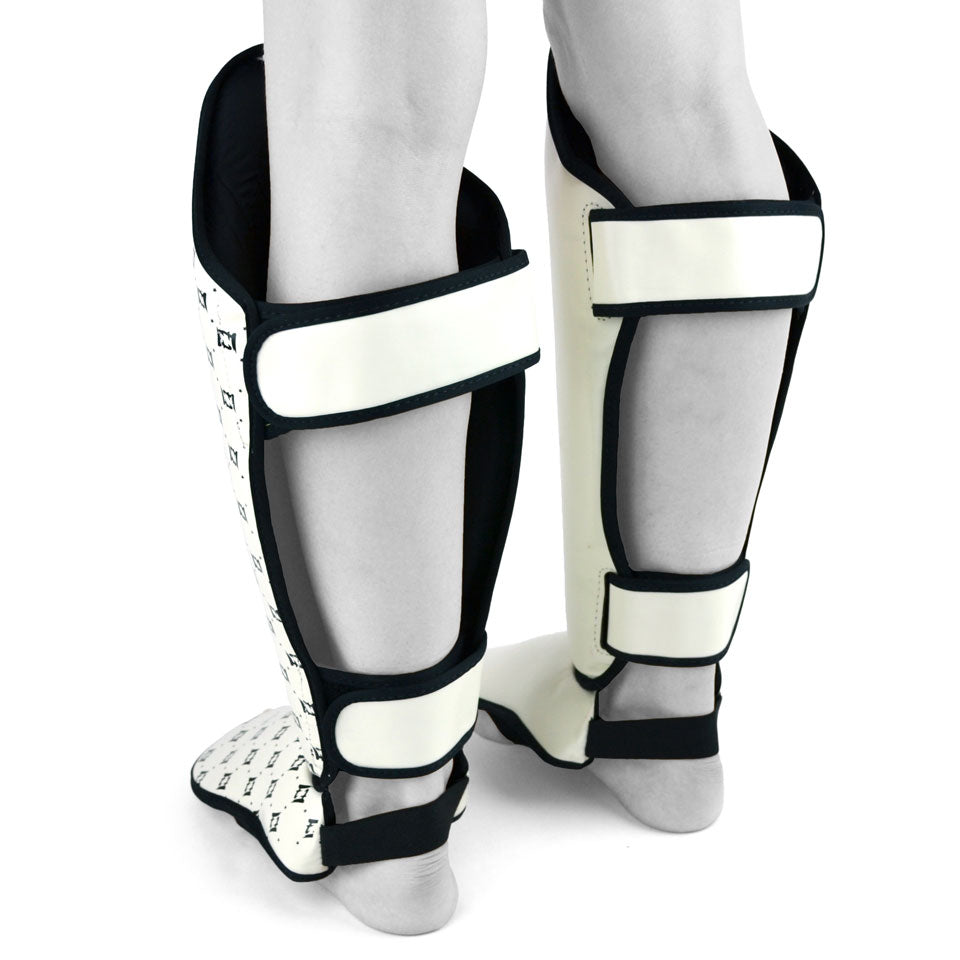Fairtex SP5 White Shin Pads - Nak Muay Training - Muay tHAI