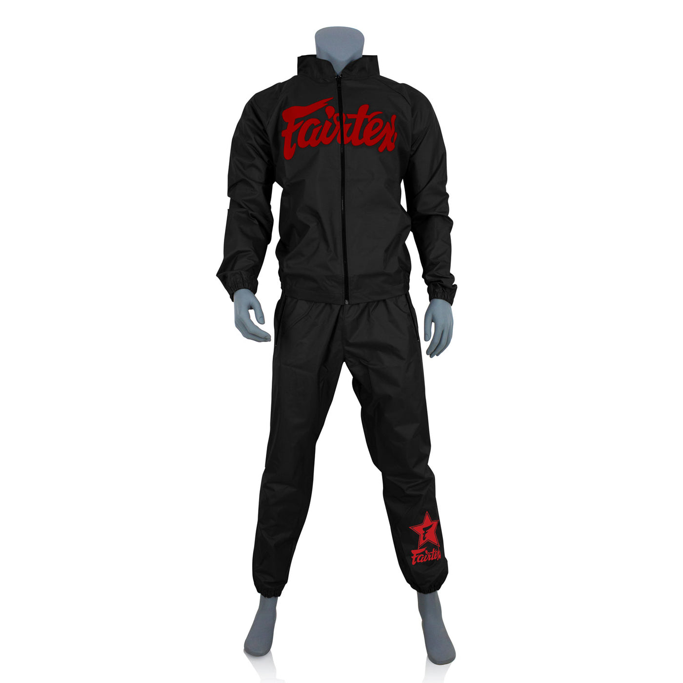 Fairtex VS3 Vinyl Sweat Suit Black Red