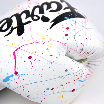 BGV14PT Fairtex The Painter White-Black Unique Boxing Gloves