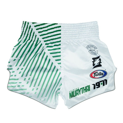 Fairtex BS1923 Racer (White) Slim Cut Muay Thai Shorts