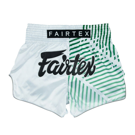 Fairtex BS1923 Racer (White) Slim Cut Muay Thai Shorts
