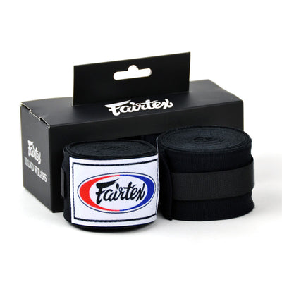 HW2 Fairtex Black 4.5m Stretch Wraps