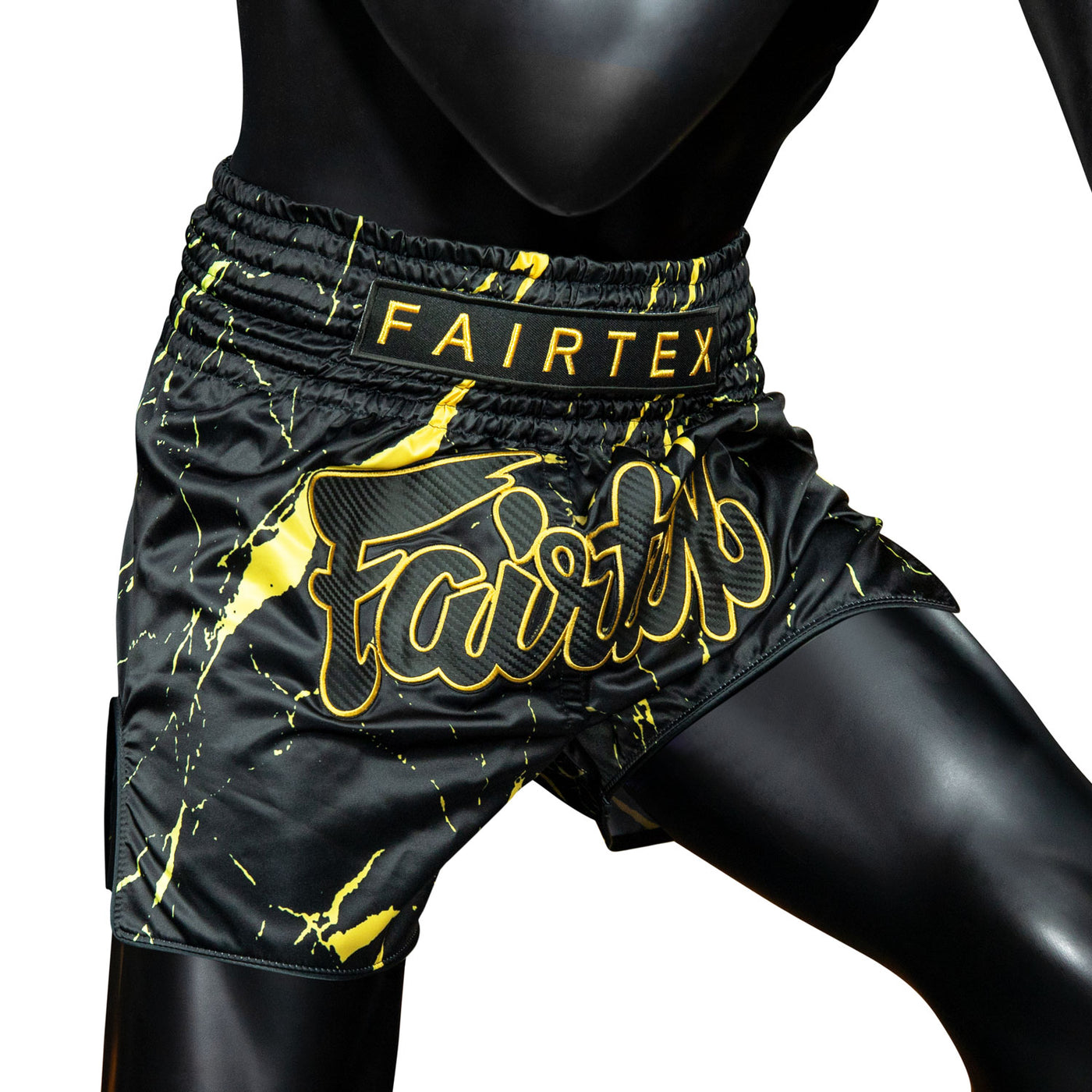 BS1947 Fairtex Black Marble Muaythai Shorts