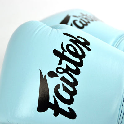 BGV20 Fairtex Pastel Blue Velcro Boxing Gloves