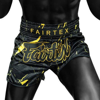 BS1947 Fairtex Black Marble Muaythai Shorts