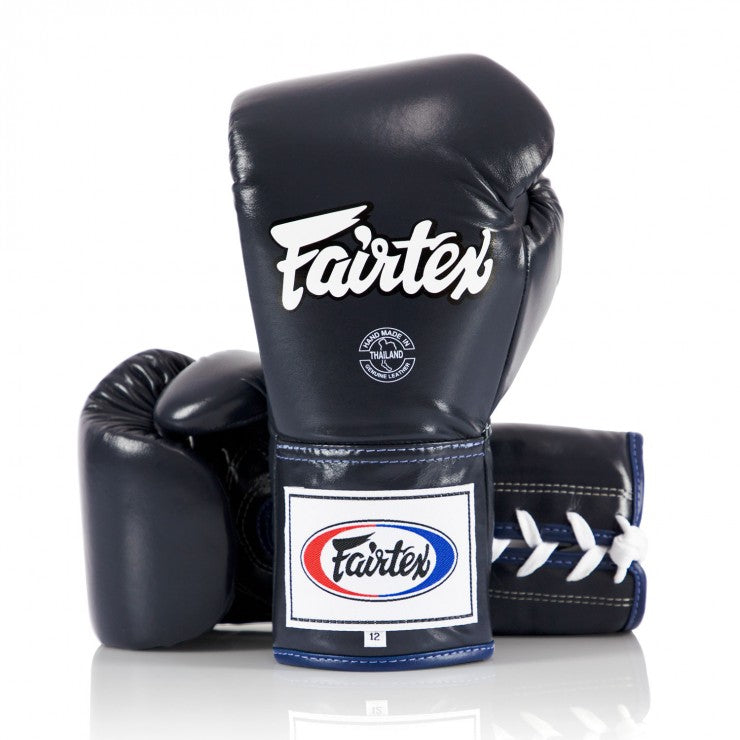 Fairtex Pro BGL 6 Blue Lace-Up Boxing Gloves