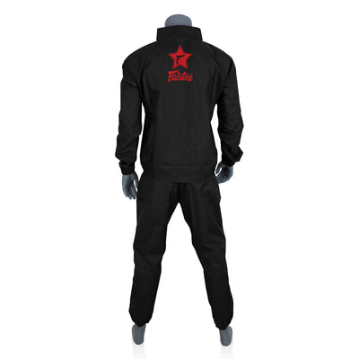 Fairtex VS3 Vinyl Sweat Suit Black Red