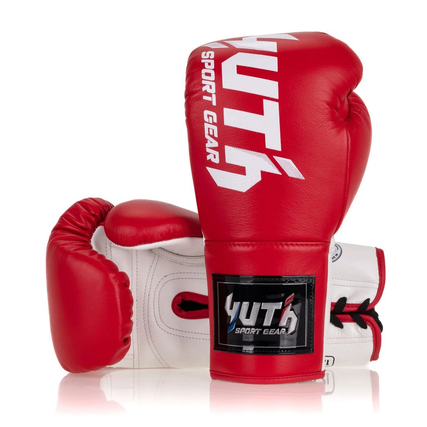 Yuth Boxing Gloves - Lace-Up Red-White