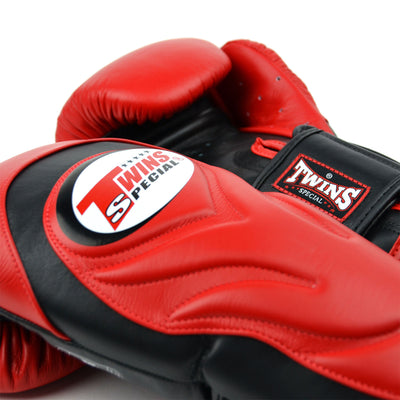 BGVL6 Twins Red-Black Deluxe Sparring Gloves