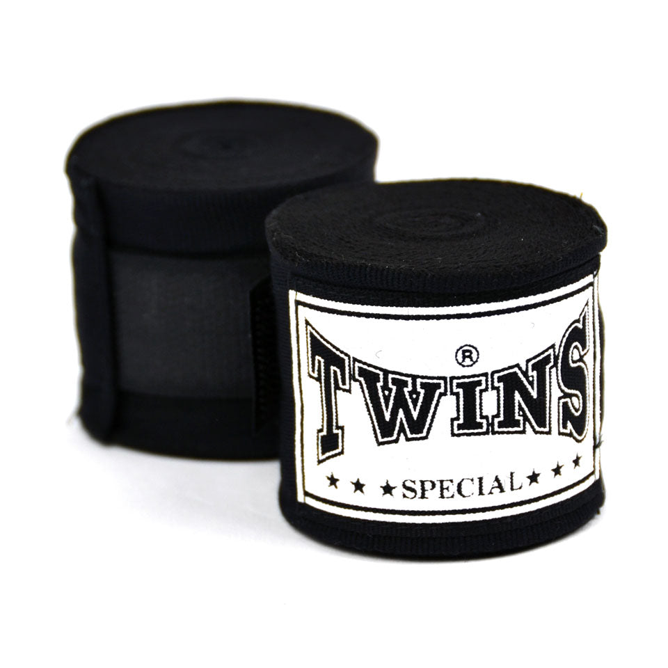 CH5 Twins 5m Black Premium Elastic Handwraps