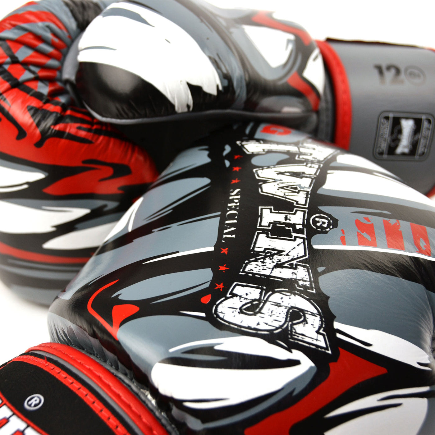 FBGVL3-55 Twins Grey-Red Demon Boxing Gloves