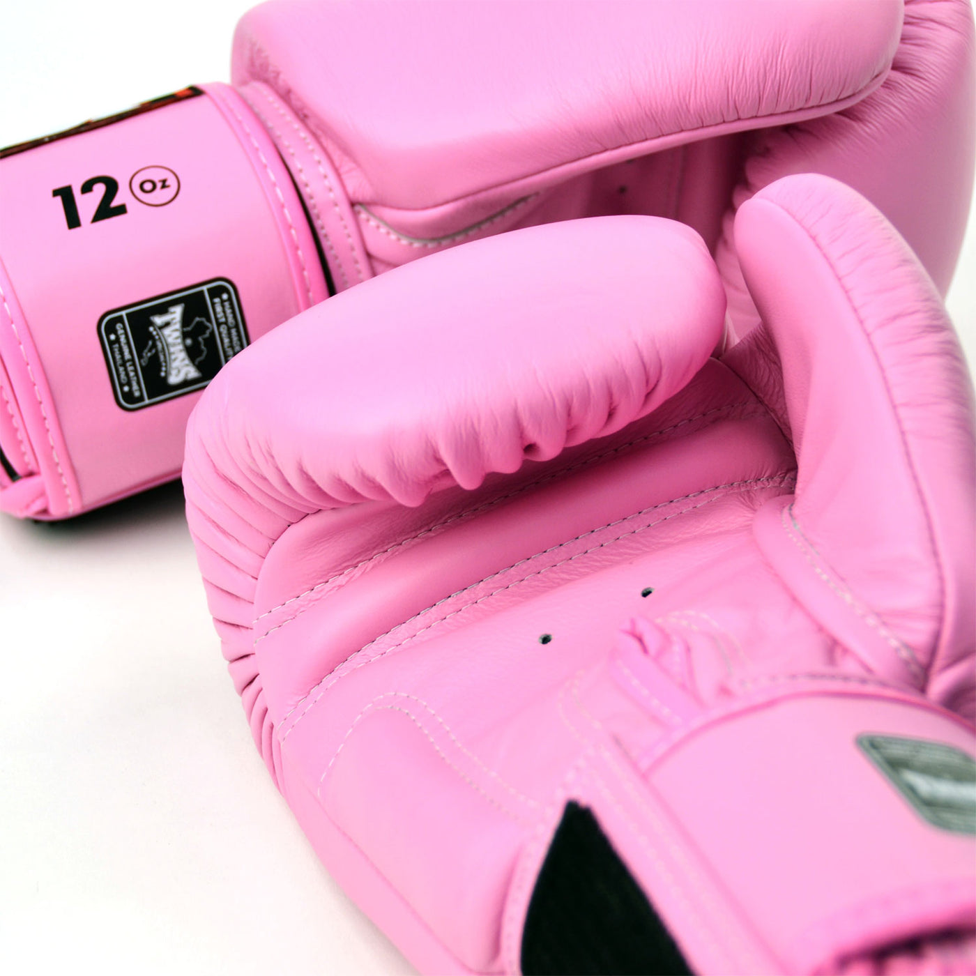 BGVL3 Twins Pink Velcro Boxing Gloves