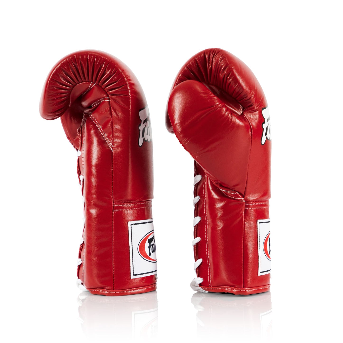 Fairtex Pro BGL 6 Red Lace-Up Boxing Gloves