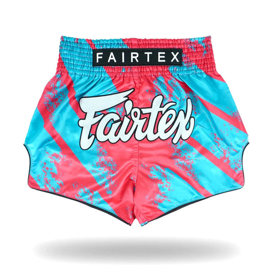 Fairtex BS1929 Street King Pink Light Blue Muay Thai Shorts