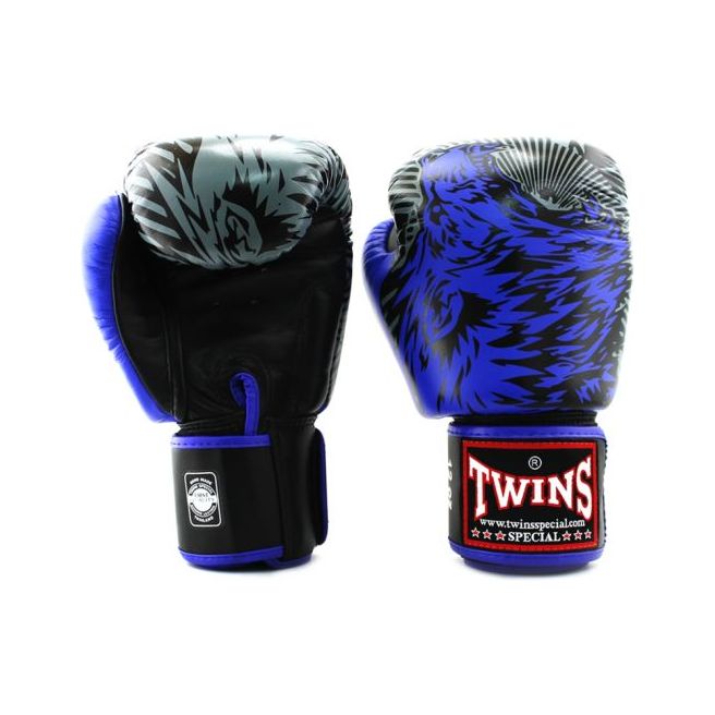 Twins Special Boxing Gloves FBGVL3-50 Black/Blue