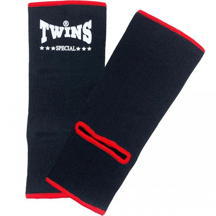 Twins Special AG1 Black Ankle Supports - Nak Muay Training