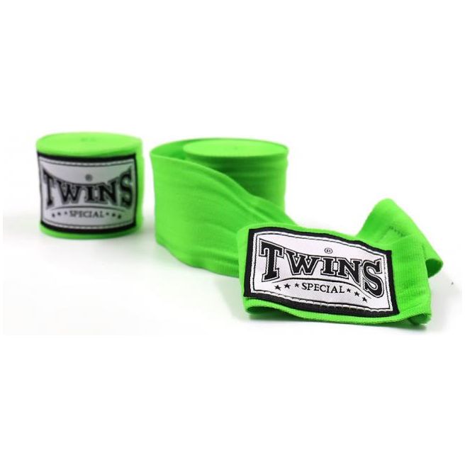 Twins Special CH5 5m Green Premium Elastic Hand Wraps