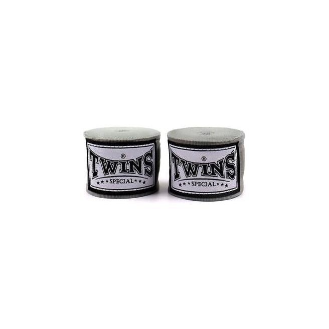 Twins Special CH5 5m Grey Premium Elastic Hand Wraps