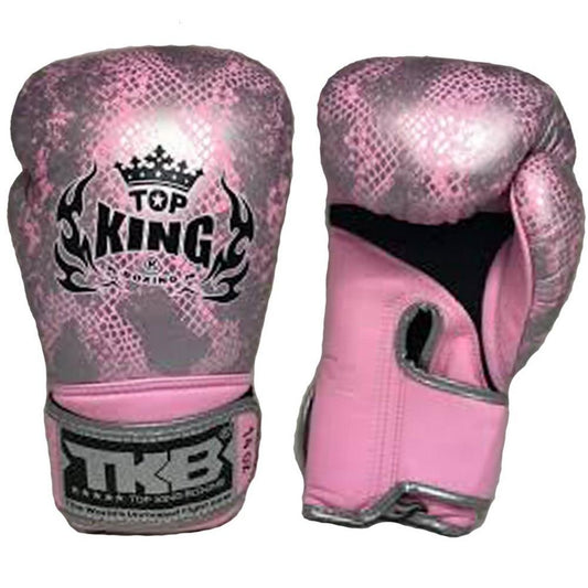 Top King Boxing Gloves TKBGSS-02 Snake “Air" Pink Silver
