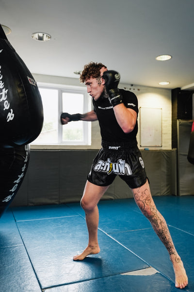 NMT 'Shake The Sky' Muay Thai Shorts - Shadow Black