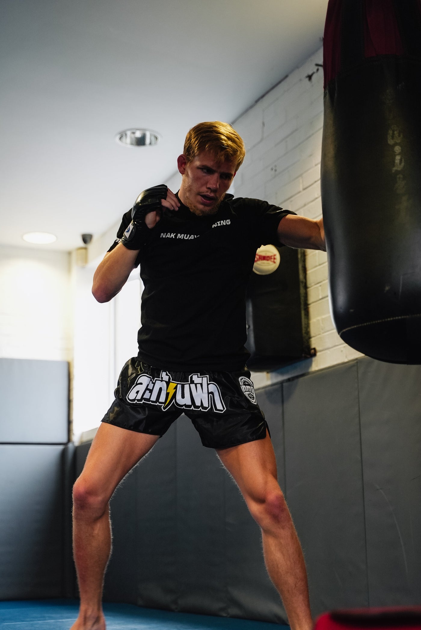 NMT 'Shake The Sky' Muay Thai Shorts - Shadow Black