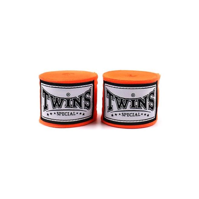 Twins Special CH5 5m Orange Premium Elastic Hand Wraps