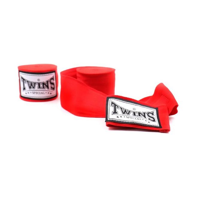 Twins Special CH5 5m Red Premium Elastic Hand Wraps