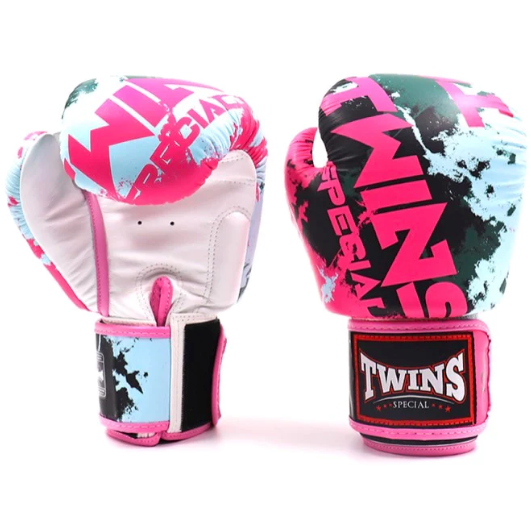 Twins Special FBGVL3-61 Pink Candy Velcro Boxing Gloves