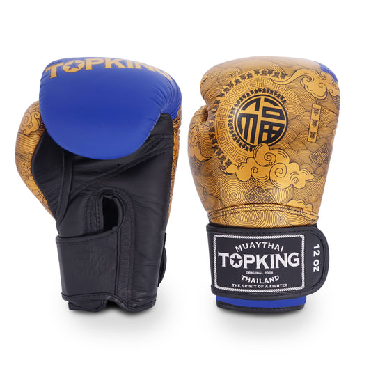 Top King Boxing Gloves TKBGCN-01 Happiness Chinese Blue