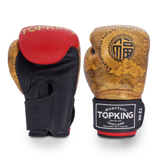 Top King Boxing Gloves TKBGCN-01 Happiness Chinese Red