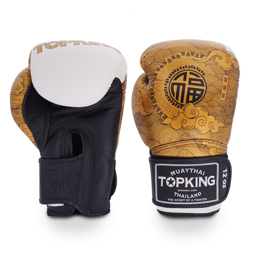 Top King Boxing Gloves TKBGCN-01 Happiness Chinese White