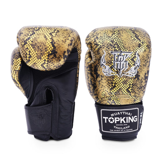 Top King Boxing Gloves TKBGSS-02 Snake “Air" Black Gold