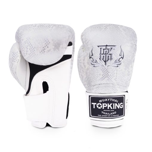 Top King Boxing Gloves TKBGSS-02 Snake “Air" White Silver