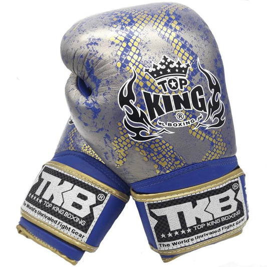 Top King Boxing Gloves TKBGSS-02 Snake “Air" Blue Gold