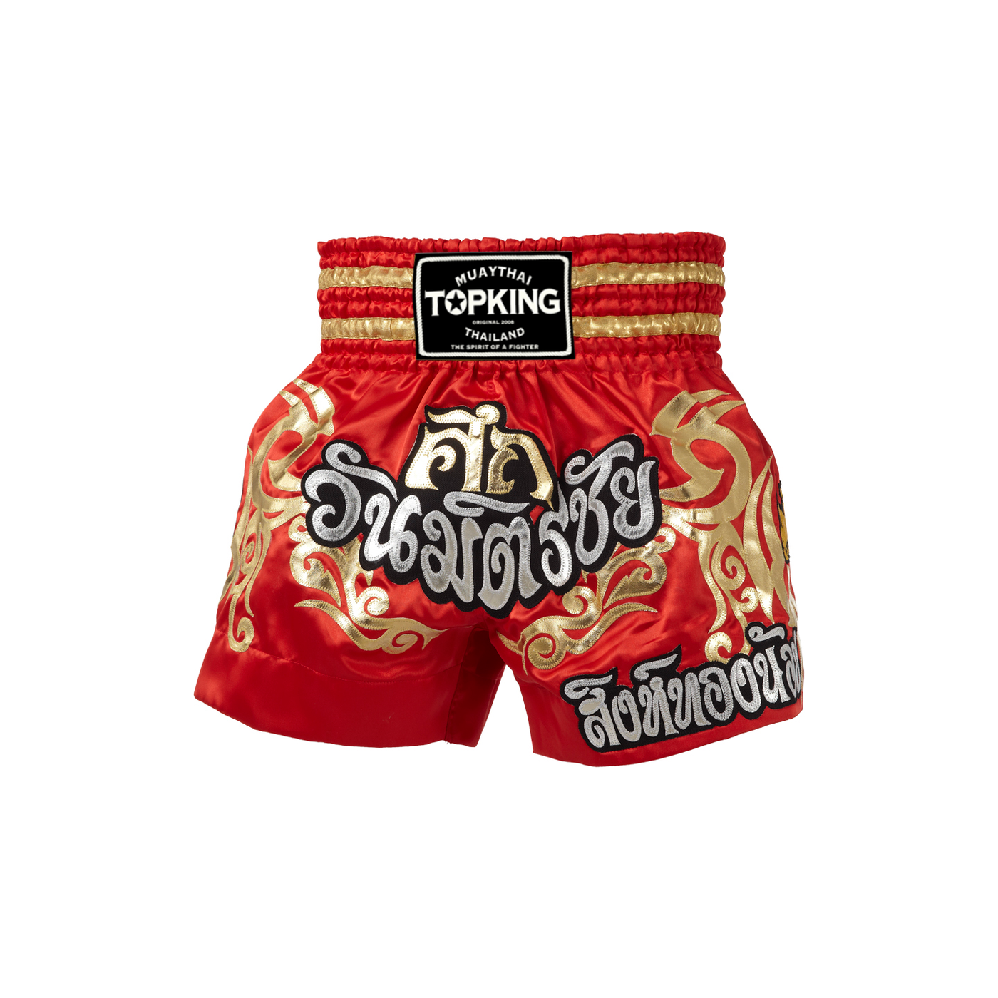 Top King TKTBS-048 Muay Thai Shorts Suk Wan Mit Chai Red